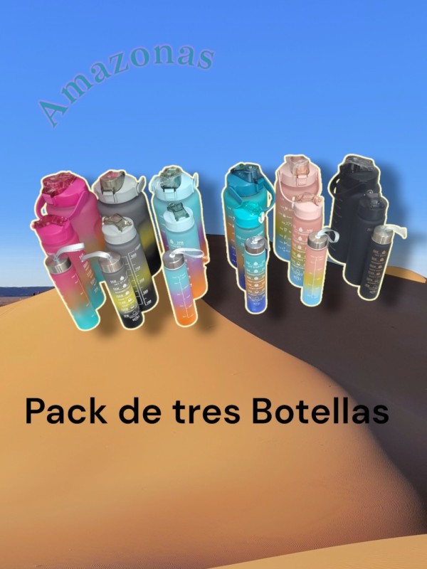 Pack de 3 Botellas Motivacionales