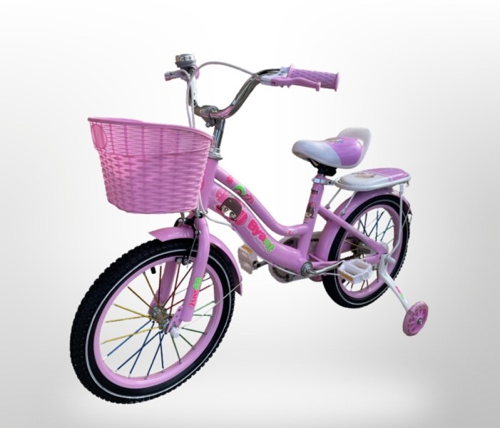 Bicicleta Niña Princesa Rodado 16 Rueditas Con Luz + Canasto