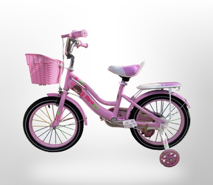 Bicicleta Niña Princesa Rodado 16 Rueditas Con Luz + Canasto