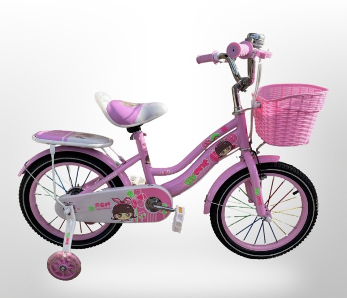 Bicicleta Niña Princesa Rodado 16 Rueditas Con Luz + Canasto